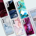 Marble Pattern Phone Case Silicone Cover For Samsung Galaxy A14 A05S A34 S23 S24