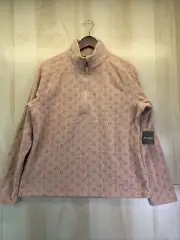 Eddie Bauer Women’s SZ L QUEST Long Sleeve Raglan 1/4 Zip Fleece NWT-4430