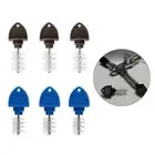 Beer Tap Brush 3 Pcs 6x2.4x1.5cm Black/Blue For Bar Home Brew Dispenser