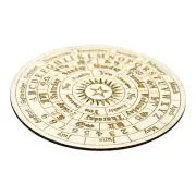 Star Pendulum Board Wooden Dowsing Board Divination Metaphysical Message Board
