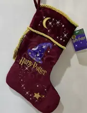 Harry Potter Warner Bros Studio Store Christmas Stocking Velvet Wizard Hat 2000