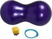Totority Peanut Shape Yoga Ball Set Fitness Ball for Core Strength Exercise 45x90cm for Home Workouts
