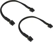 The Lord of the Tools 2 Pack 8 Pin to 8 Pin Power Cable GPU Adapter Cable Replacement Compatible with Dell R730 to Nvidia K80 M40 M60 P40 P100 PCIE (35cm)