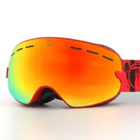 在飛比找ETMall東森購物網優惠-2024新款兒童滑雪鏡雙層防霧鏡片親子款滑雪眼鏡大球面可卡近