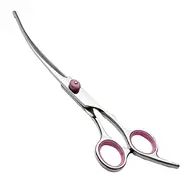 Pet Scissors for Grooming, Dog Cutting Scissors for Care, Curved Dog Trimmer, Trimming Hair Scissors, Safety Pet Tool with Round Tips, Professional Grooming Scissors for Puppies and Cats
