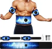 ABS Stimulator, Muscle Machine Workout Equipment, Ab Toning Belt Muscle Toner Fitness Training for Abdomen/Arm/Leg, Ab Trainer for Home Body Shape, MH-1080