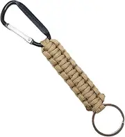[Generic] Paracord Keychain,Braided Keychain Paracord Lanyard - Outdoor Keychain Bungee Cord, Heavy Duty Bungee Carabiner Cords for Men Women Camping Hiking Backpacking