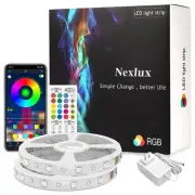 100ft Led Strip Lights, Hassle-Free App Quickly Install Music Sync Color Chan...