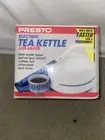 New Vintage Presto Electric Tea Kettle Whistle White Portable Travel