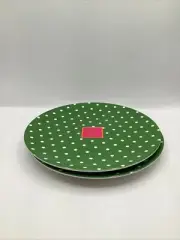 Set Of 2 Polka Dot Green Kate Spade Plates