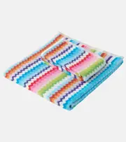 [Missoni] Missoni Riverbero set of 2 Zigzag cotton terry towels One Size multicoloured