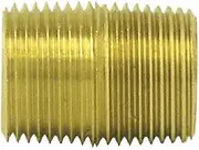 112-A Brass Close Nipple (, 1/8" Pipe Thread, Pack of 10)