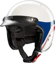 Redbike RB-803 Silverstone, open face helmet , color: White/Blue/Red , size: XS