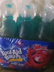 Kool Aid Bursts Berry Blue Kids Drink, 6 ct Pack, 6.75 fl oz Bottles