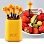 Animal Cute Mini Toothpicks Children Fruit Forks Bento Crockery Kids Food Picks