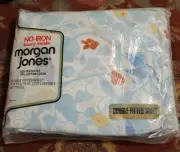 VTG Double Fitted Sheet Luxury Muslin Morgan Jones Butterflies NIP