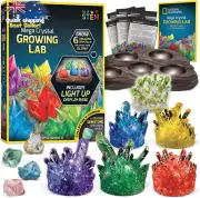 NATIONAL GEOGRAPHIC Crystal Growing Lab Grow 6 Crystals with Display Stand