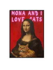 [Namly Design] Mona Lisa Cat Poster