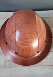 Full Brim fiberglass resin hard hat with 8 Pt Ratchet.