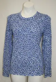 J. McLaughlin Lenny Sweater White/Nvy/Yellow Celandine Floral Pullover Sz M NEW