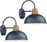 Outdoor Barn Wall Sconce, HWH Gooseneck Wall Light Fixtures 2-Pack, Indoor Outdo