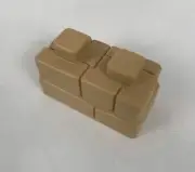 One Vintage Beige Block Brick for Crossbows and Catapults Battle Game