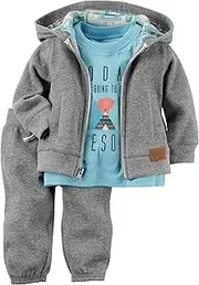 [Carter's] Baby Boys' 3 Pc Sets 127g182, Heather/Blue