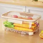 Odor-resistant Fridge Organizer Storage Container Stackable with Lids Bpa-free