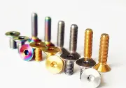 6pcs Titanium Countersunk M5 *10/12/15/20/25/30/35mm Socket Cap Head Screws Bolt
