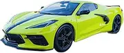 Finished Scale Model Simulation 1:24 for Corvette Stingray Z51 2020 Die-cast Alloy Car Model Static Scale Model Exquisite Collection Presents Presents Ornaments(Green)