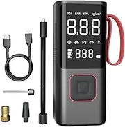 Peakloong Portable Electric Air Pump Tire Air Pump for Car Bike Moto Multipurpose Wireless 150 PSI Air Pump with Lighting
