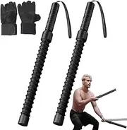 Battle Ropes for Home Gym, Cordless Rope for Exercise, Black, Lightweight Equipment Non-Slip Handle for Men Women, Strength Training, Fitness Beginner