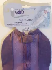 NEW Mod Swad Venti Flo Sleep sack Small 5-13lbs Sack ventilated Swaddle purple C