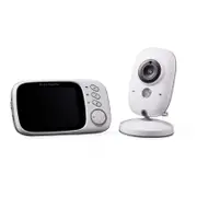 3.2-inch Digital Wireless Baby Monitor with Two-way Intercom with Temperature Display and Music Playback