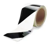 BRADY Tape, Glow In Dark, 3 In, Striped -T- 3TN48
