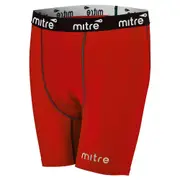 Mitre Neutron Compression Shorts Size LG Men Sport Activewear/Gym Tights Scarlet