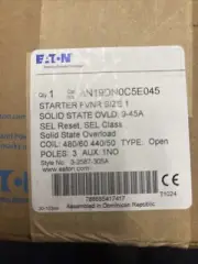 Eaton An19dn0c5e045 Nonreversing Nema Magnetic Motor Starter, No Enclosure Nema