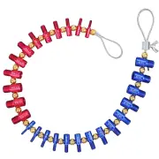 26PCS Nut and Bolt Thread Checker Detachable Nut and Bolt Size Gauge Thread Gauge Suitable for Detecting Fixed Bolts or