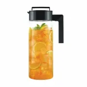Takeya Airtight Pitcher Coffee Cold Brew Juice Leak Proof Lid locks 2Quart Black
