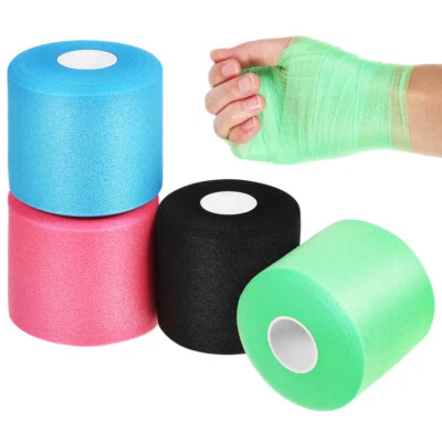 4 Rolls Sponge Skin Mask Athletic Wrap Fitness Baby Pre-wrap Tape