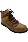 Spring Step Leather Lace-Up Sneakers Mambo Brown Multi