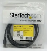 StarTech USB3SEXT2MBK 6Ft USB 3.0 SuperSpeed Extension Cable A - M/F Black - New