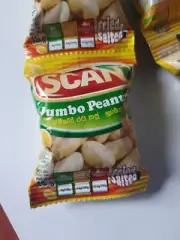 Scan Jumbo Peanut Snacks fried and Salted Delicious Peanuts Free Shiping New