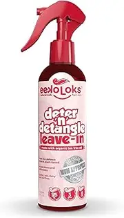 eekoloks® Deter’n’Detangle™ Kids Leave-In Conditioner – 95% Natural, Plant-Based & 100% Vegan – Award-Winning Detangler with 8-Hour Protection & Lice Defense – No Parabens, Sulphates, or Phthalates – Australian Made, 250ml
