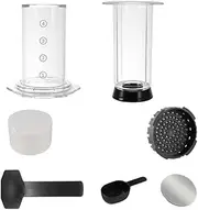 Lnqwhduu Portable French Press Coffee Maker Transparent Espresso Coffee Pot Air Press Coffee Machine with Filters for Aero Press