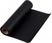 Black Paper Rolls 1.25 X 32.8Ft Recycled Paper for Drawing, Moving, Gift Wrappin