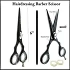 Salon Hairdressing Scissors Hair Barber Shears 6" Black Color