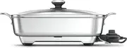 Breville the Thermal Pro Stainless Steel Frypan, Brushed Stainless Steel, BEF560BSS