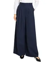Theory Wool Blend Triple Pleat Pants