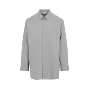 [Fear Of God] Fear Of God-Melange Dove Grey Cotton Button Up Shirt-Uomo M STAND